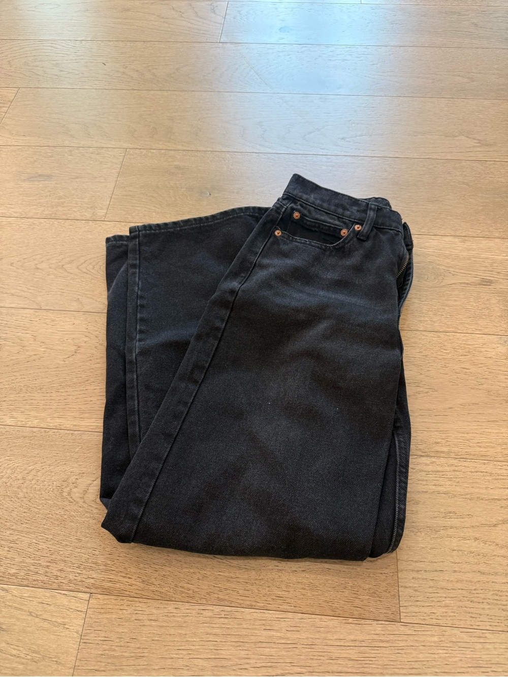 RSQ Black Straight Leg Jeans